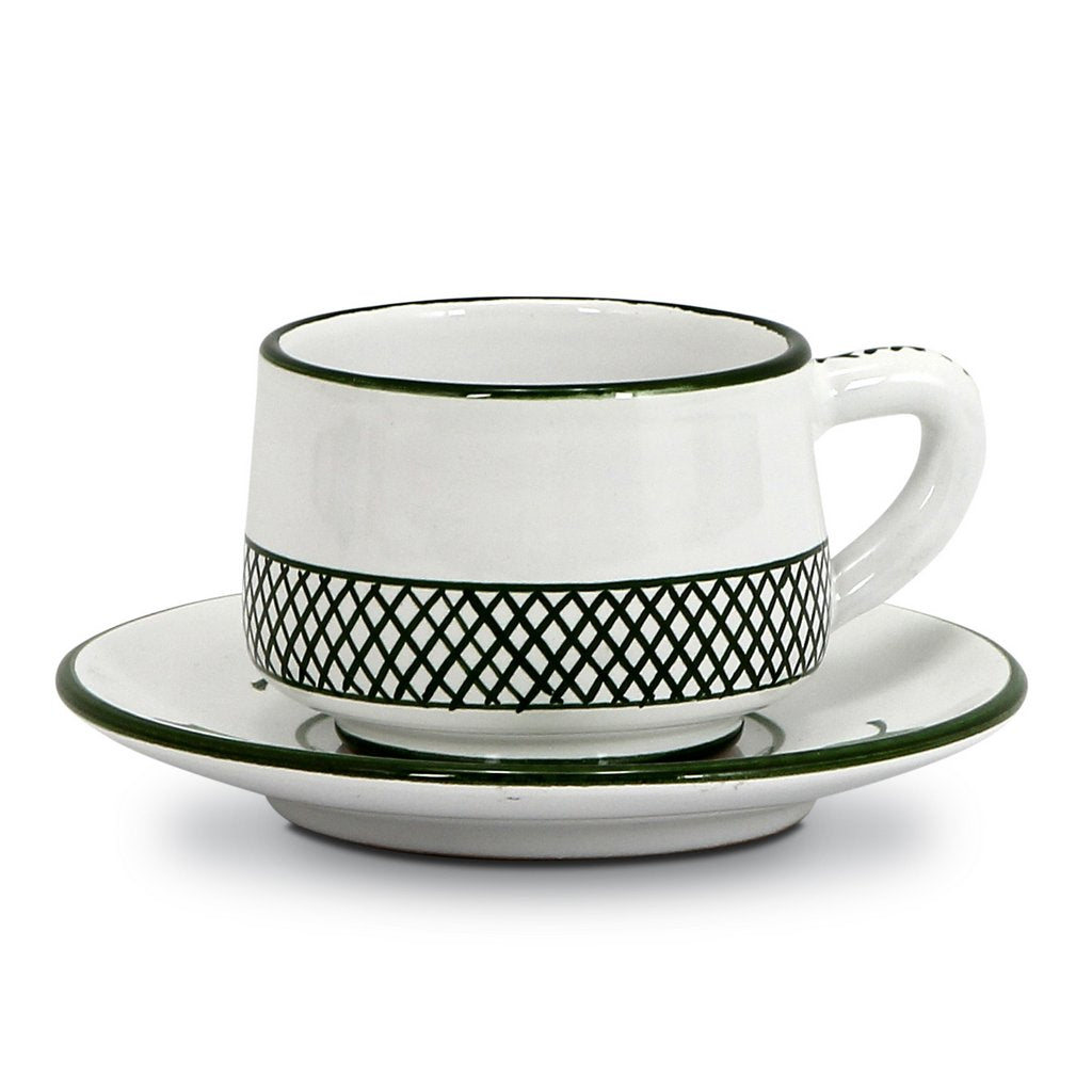 GIARDINO: Cup and Saucer Set [R] - artisticaitalian.com