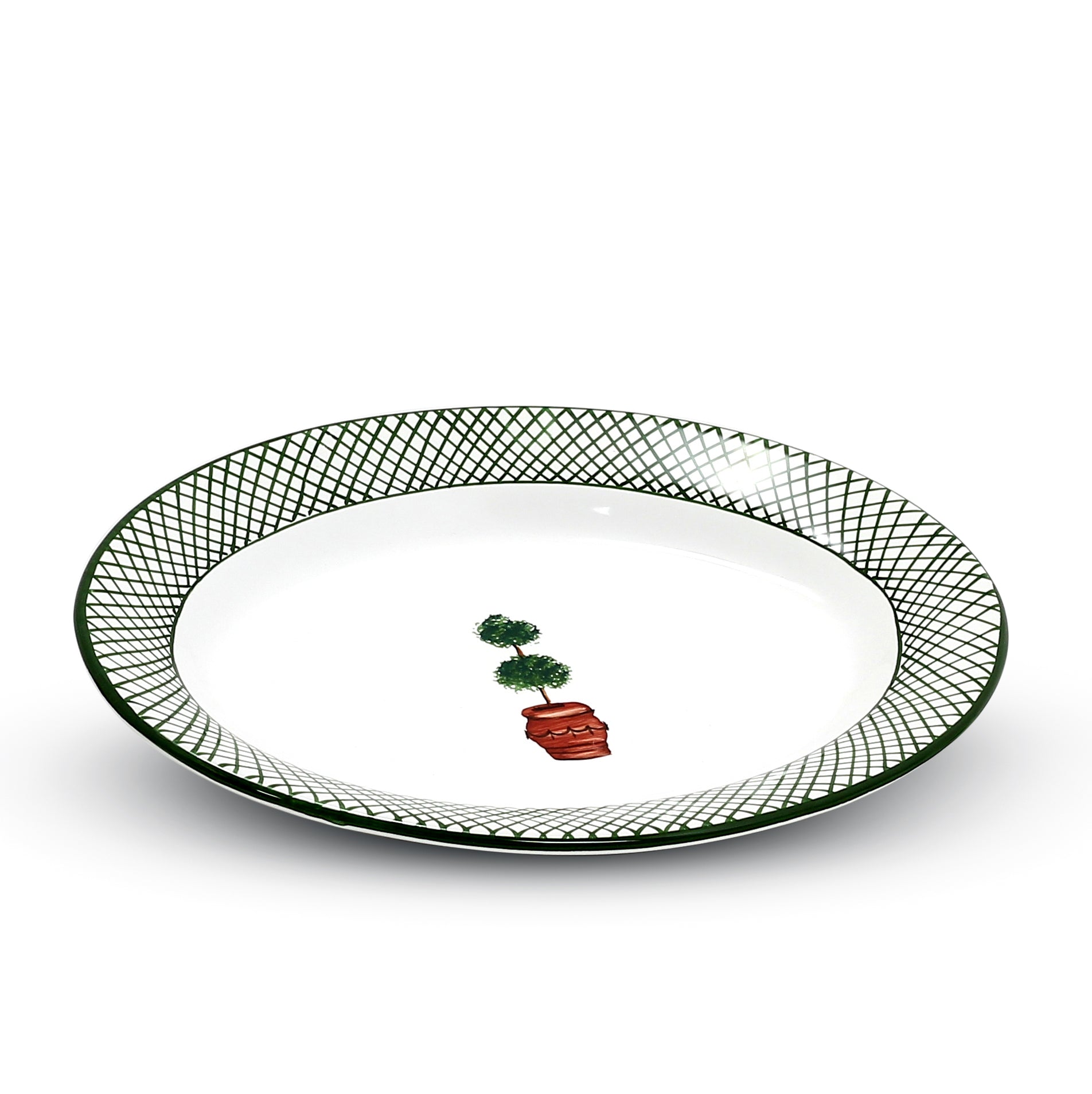 GIARDINO: Small Oval Plate [R] - artisticaitalian.com