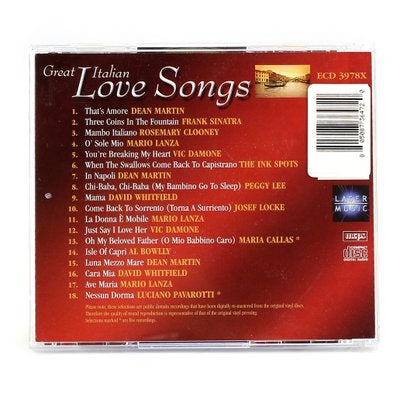 GOODIES: Music CD 'Great Italian Love Songs' - artisticaitalian.com