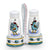 ORVIETO GREEN ROOSTER: Salt and Pepper Cruet [R] - artisticaitalian.com