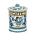 ORVIETO GREEN ROOSTER: Caffe' (Coffee) Container Canister - artisticaitalian.com