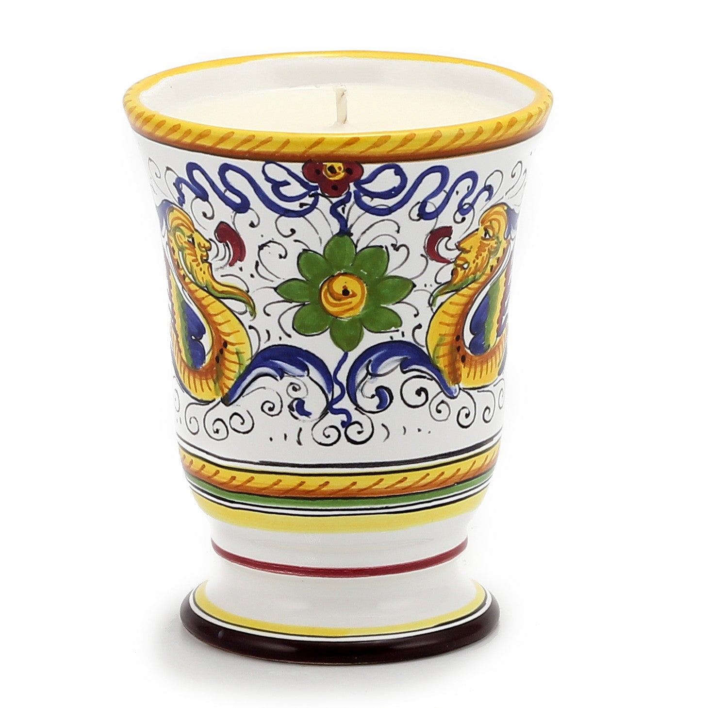 DERUTA CANDLES: Bell Cup Candle ~ Deruta Raffaellesco  Design - artisticaitalian.com