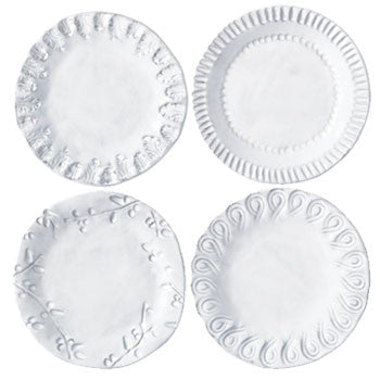 VIETRI: Incanto Canape Plate Assorted Designs (Set of 4 Plates) - artisticaitalian.com