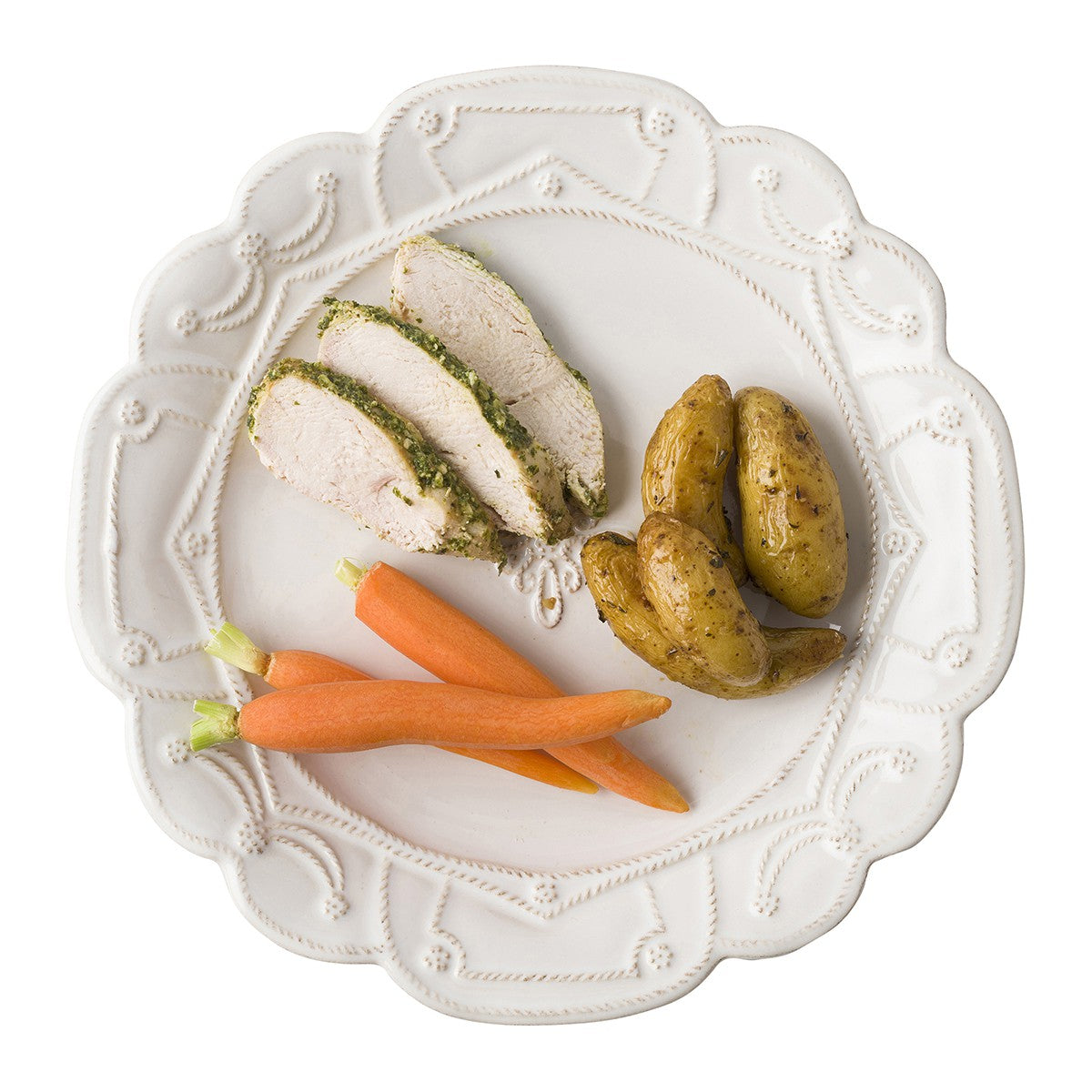 JULISKA: Jardins du Monde Whitewash Dinner Plate - artisticaitalian.com