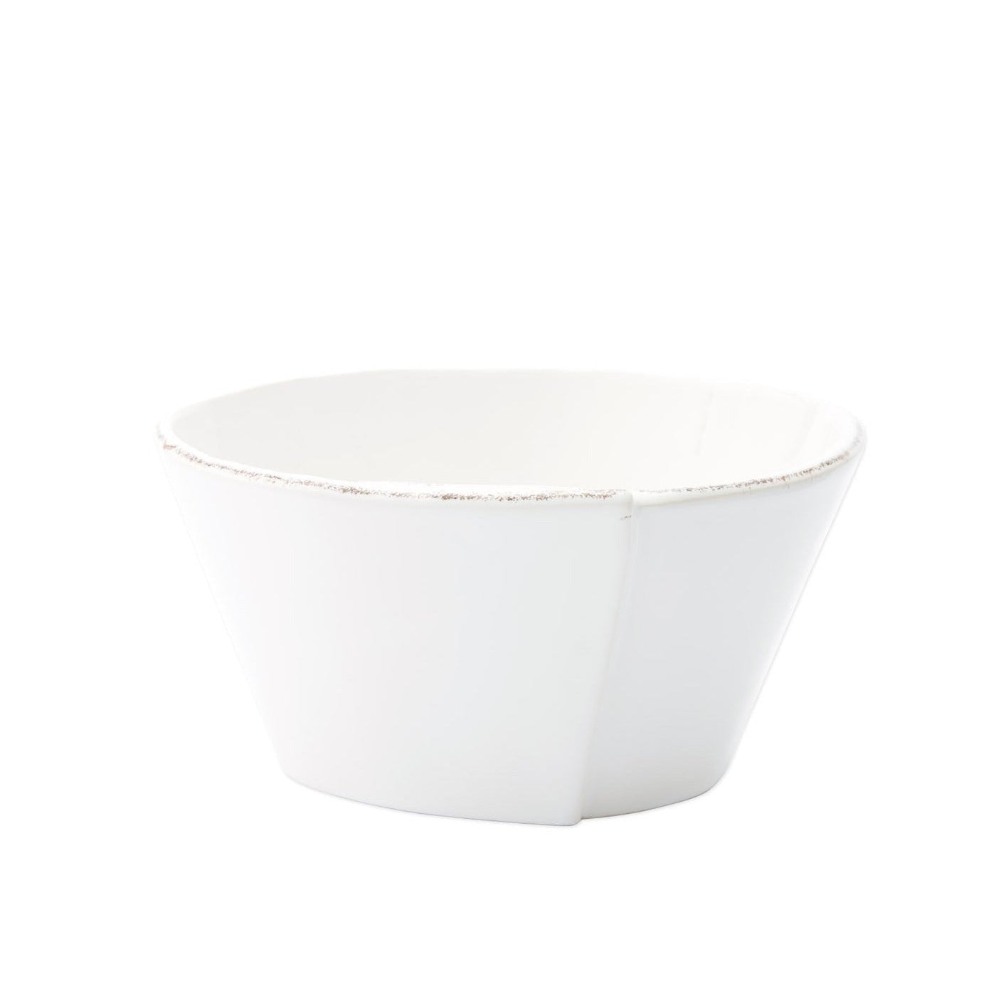 VIETRI: Lastra White Stacking Cereal Bowl - artisticaitalian.com