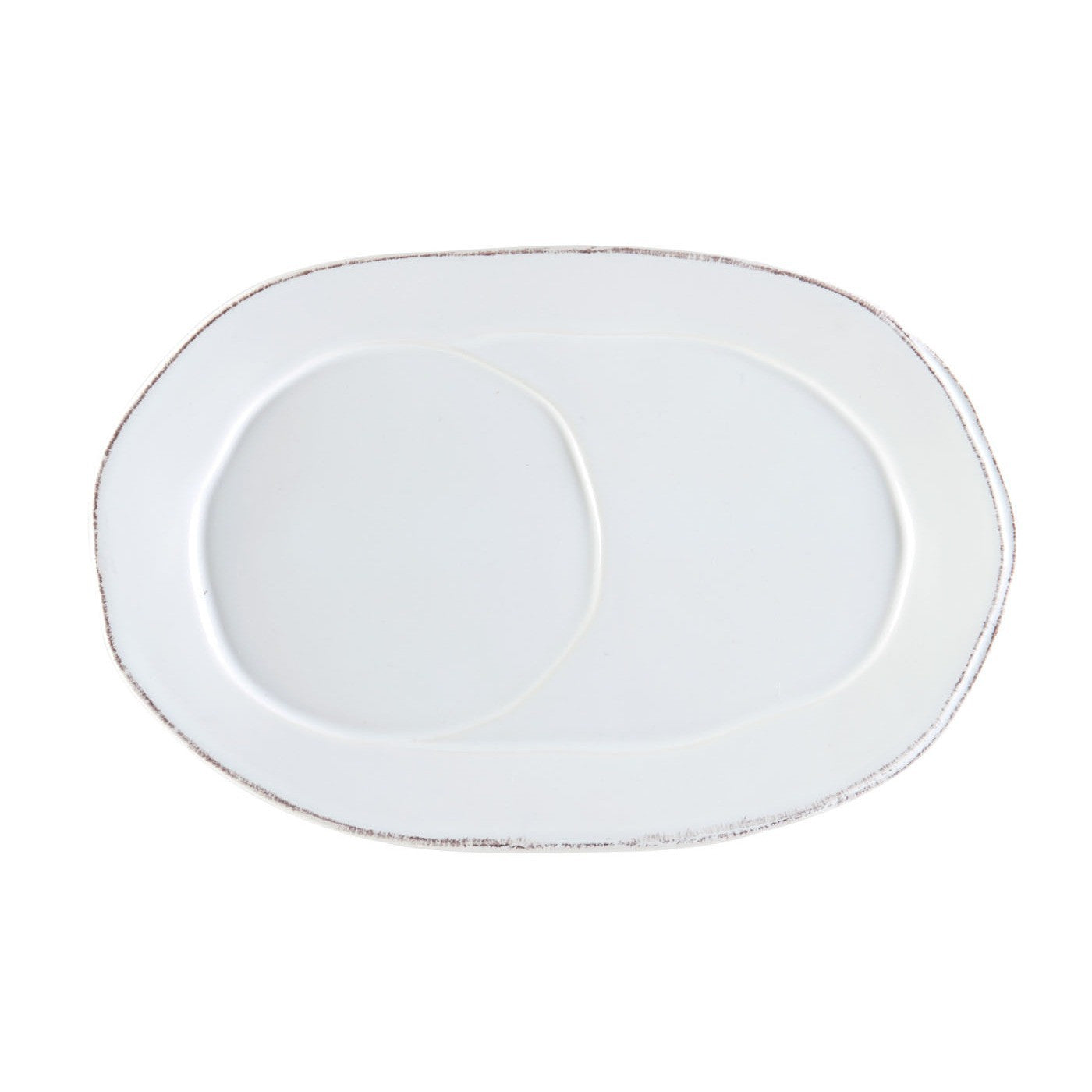 VIETRI: Lastra White Oval Tray - artisticaitalian.com