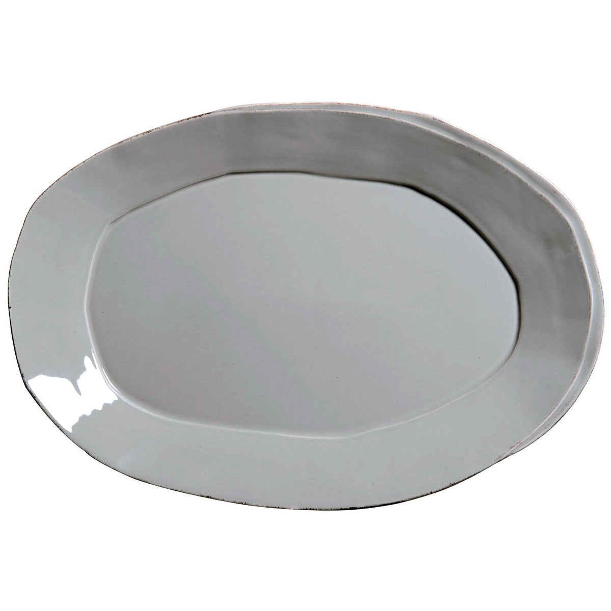 VIETRI: Lastra Gray Oval Platter - artisticaitalian.com