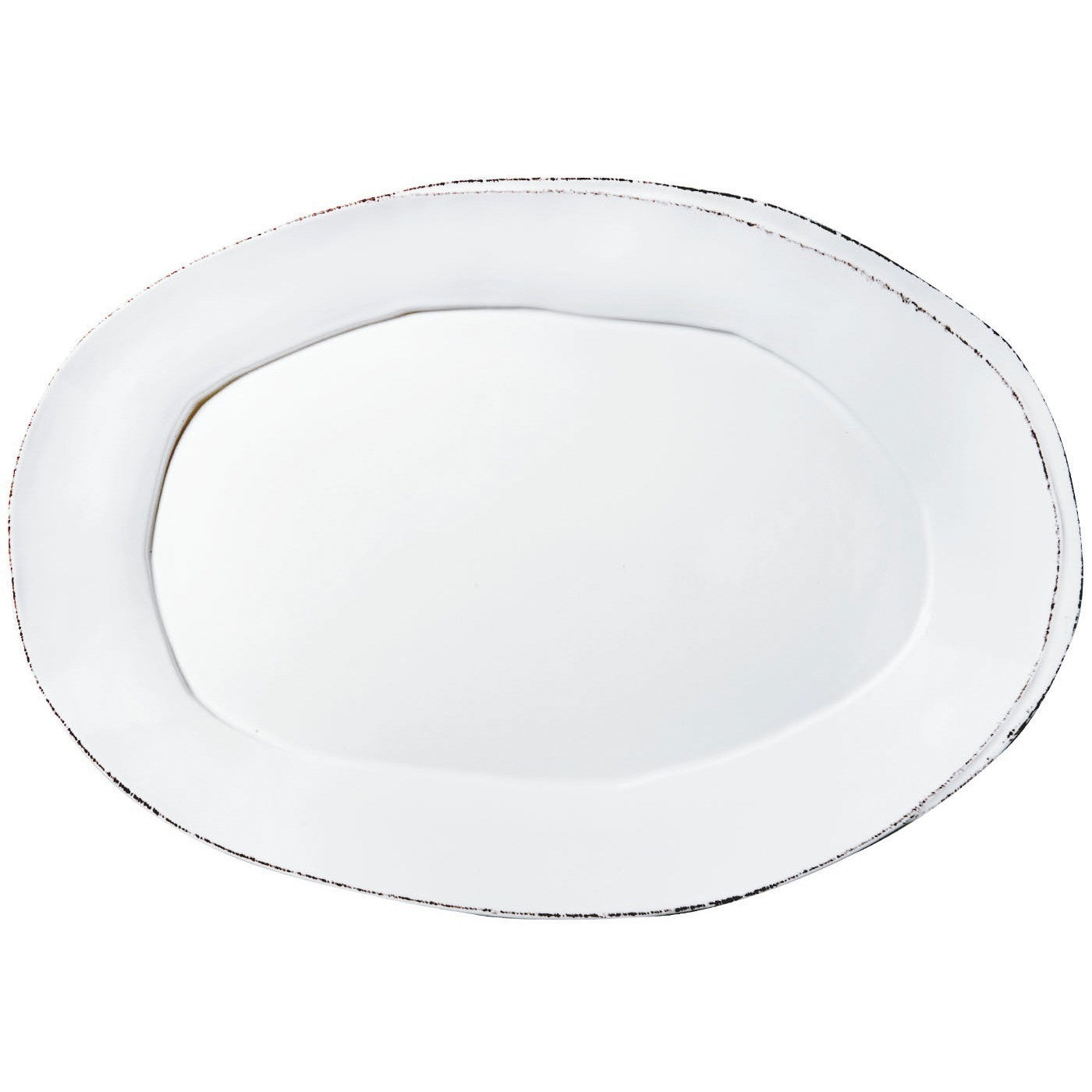 VIETRI: Lastra White Oval Platter - artisticaitalian.com