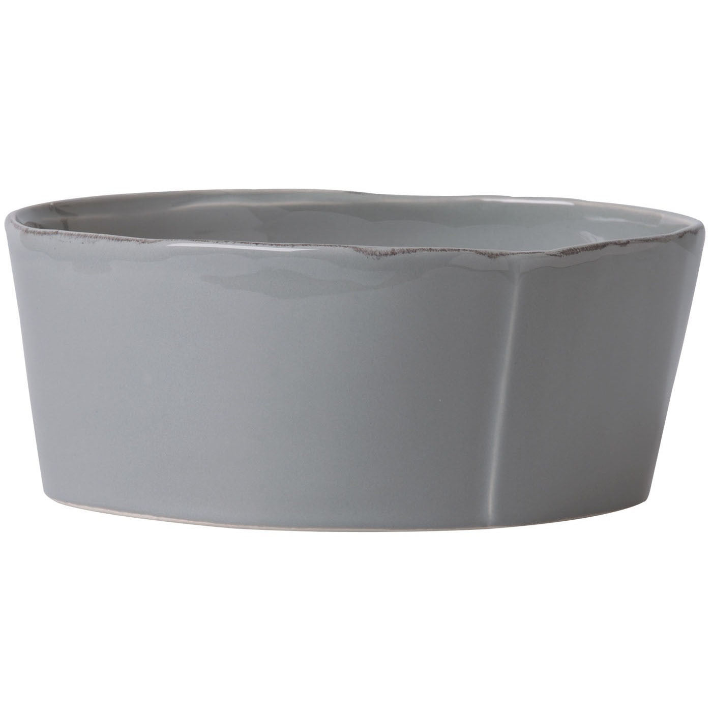 VIETRI: Lastra Gray Large Serving Bowl - artisticaitalian.com