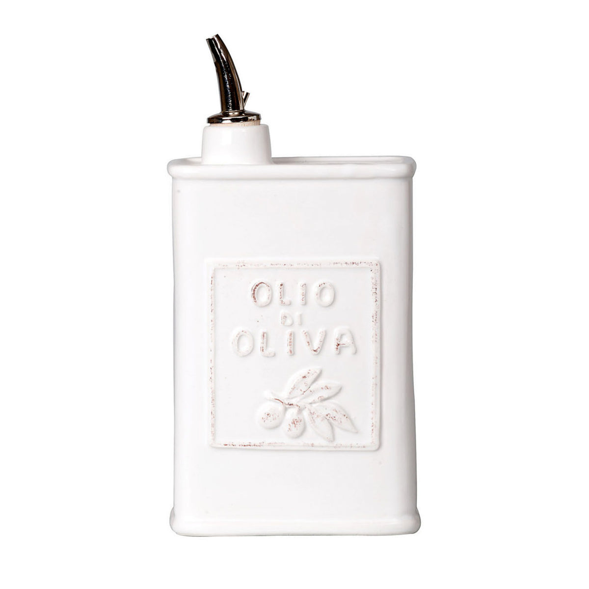 VIETRI: Lastra White Olive Oil Can Dispenser - artisticaitalian.com