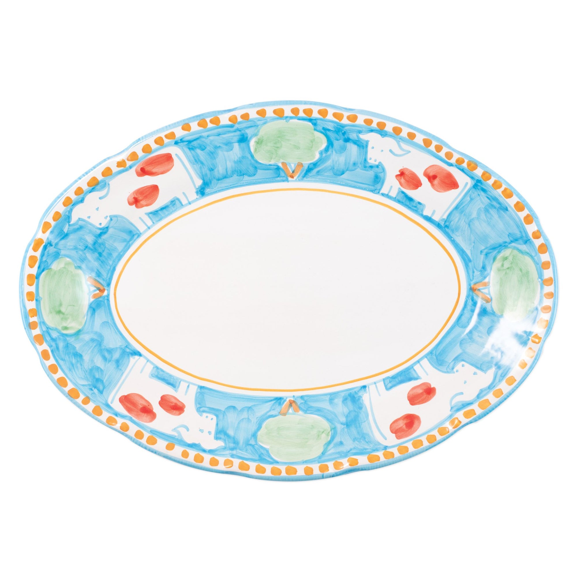 VIETRI: CAMPAGNA Mucca Oval Platter - artisticaitalian.com