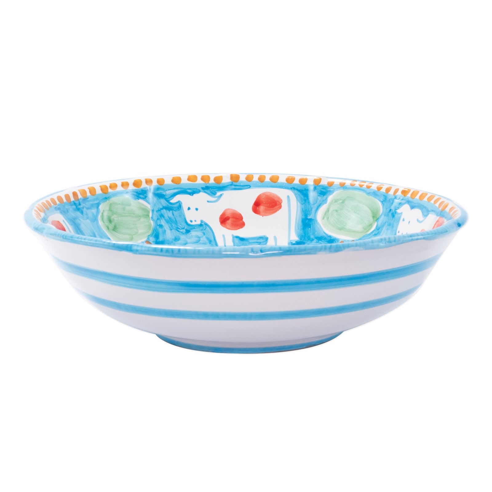 VIETRI: CAMPAGNA Mucca Large Serving Bowl - artisticaitalian.com