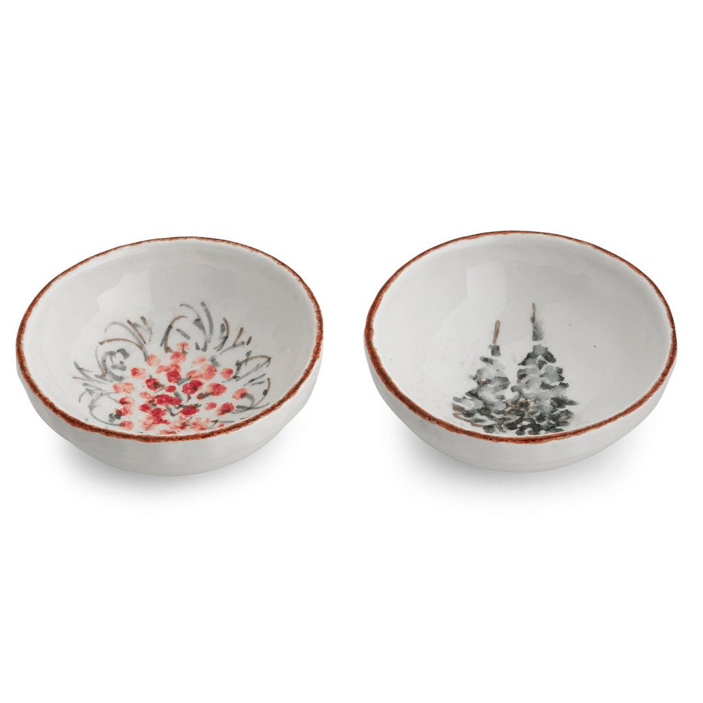 ARTE ITALICA: Natale Small Dipping Bowl Set - artisticaitalian.com