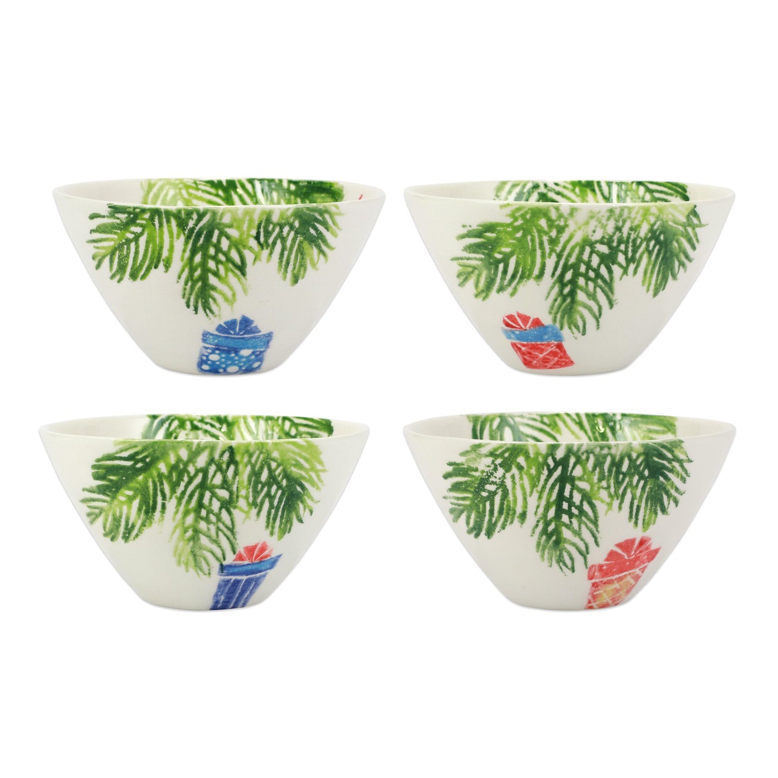 VIETRI: NUTCRACKERS ASSORTED CEREAL BOWLS - SET OF 4 - artisticaitalian.com