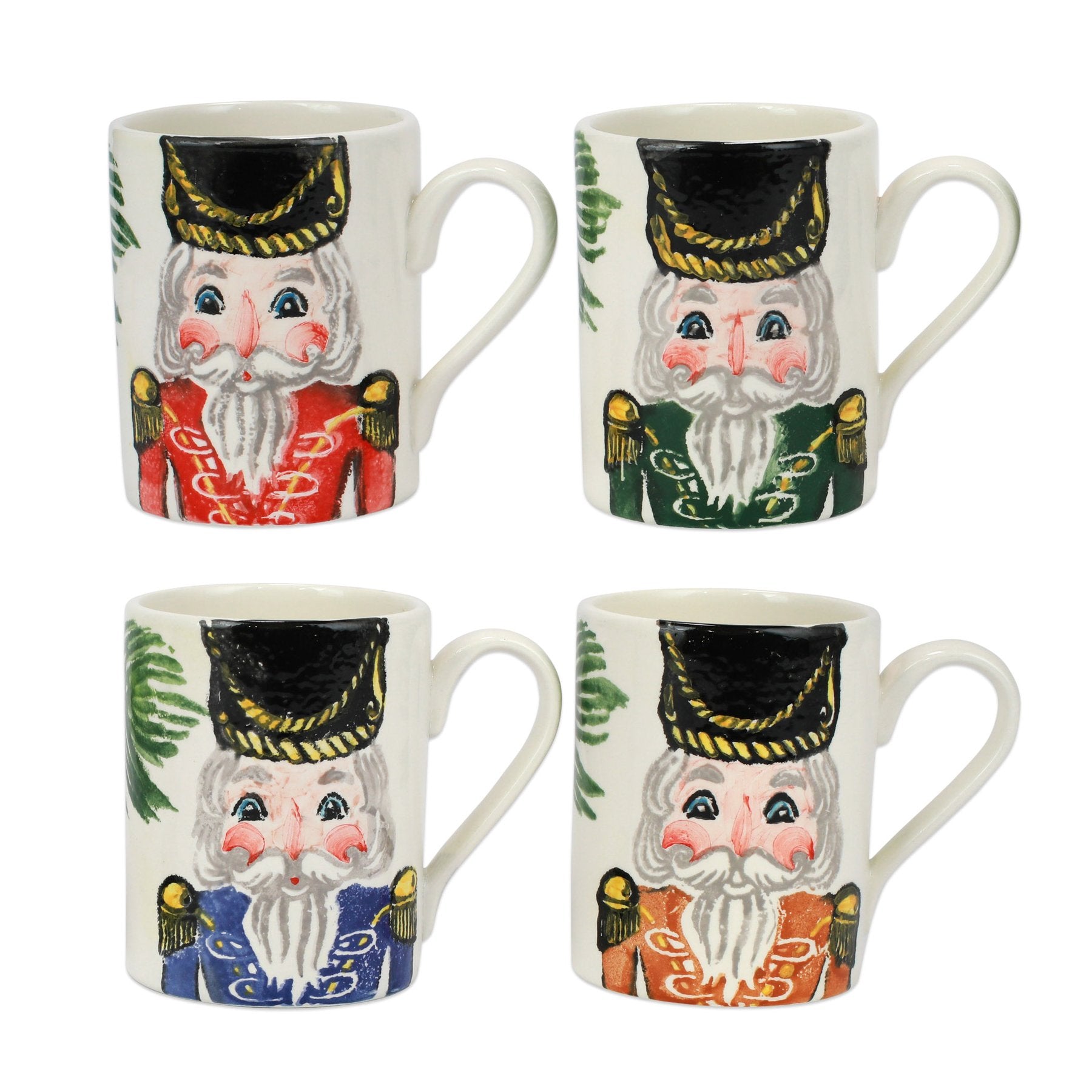 VIETRI: NUTCRACKERS ASSORTED MUGS - SET OF 4 - artisticaitalian.com