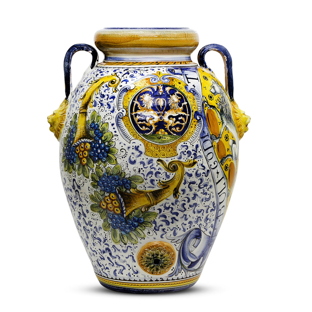 MAJOLICA CORNUCOPIA: Extra large Orcio Montelupo - artisticaitalian.com