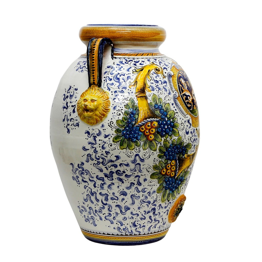 MAJOLICA CORNUCOPIA: Extra large Orcio Montelupo - artisticaitalian.com