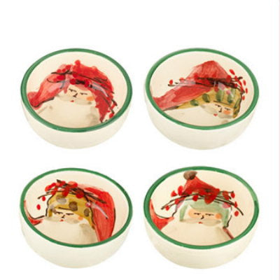 VIETRI: Old St Nick Asst Condiment Bowl - artisticaitalian.com