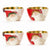 VIETRI: OLD ST. NICK ASSORTED CEREAL BOWLS - SET OF 4 - artisticaitalian.com