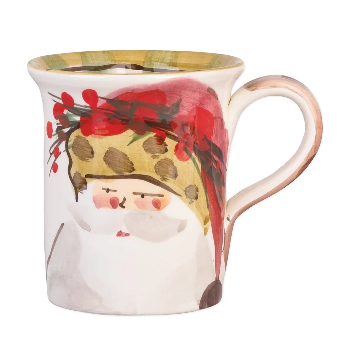 VIETRI: Old St Nick Mug 14 OZ - Animal Hat - artisticaitalian.com