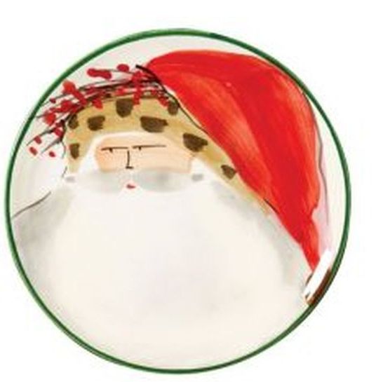 VIETRI: Old St Nick Canape Plate (Shipped assorted any of the four depicted) - artisticaitalian.com