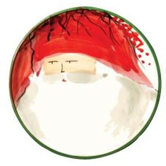 VIETRI: Old St Nick Canape Plate (Shipped assorted any of the four depicted) - artisticaitalian.com