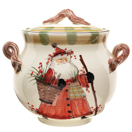 VIETRI: Old St Nick Biscotti Jar - artisticaitalian.com