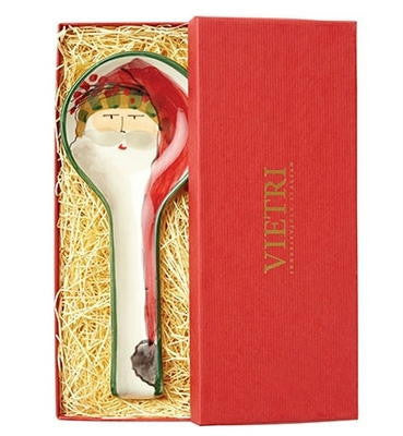 VIETRI: Old St Nick Spoon Rest (In Gift Box) - artisticaitalian.com