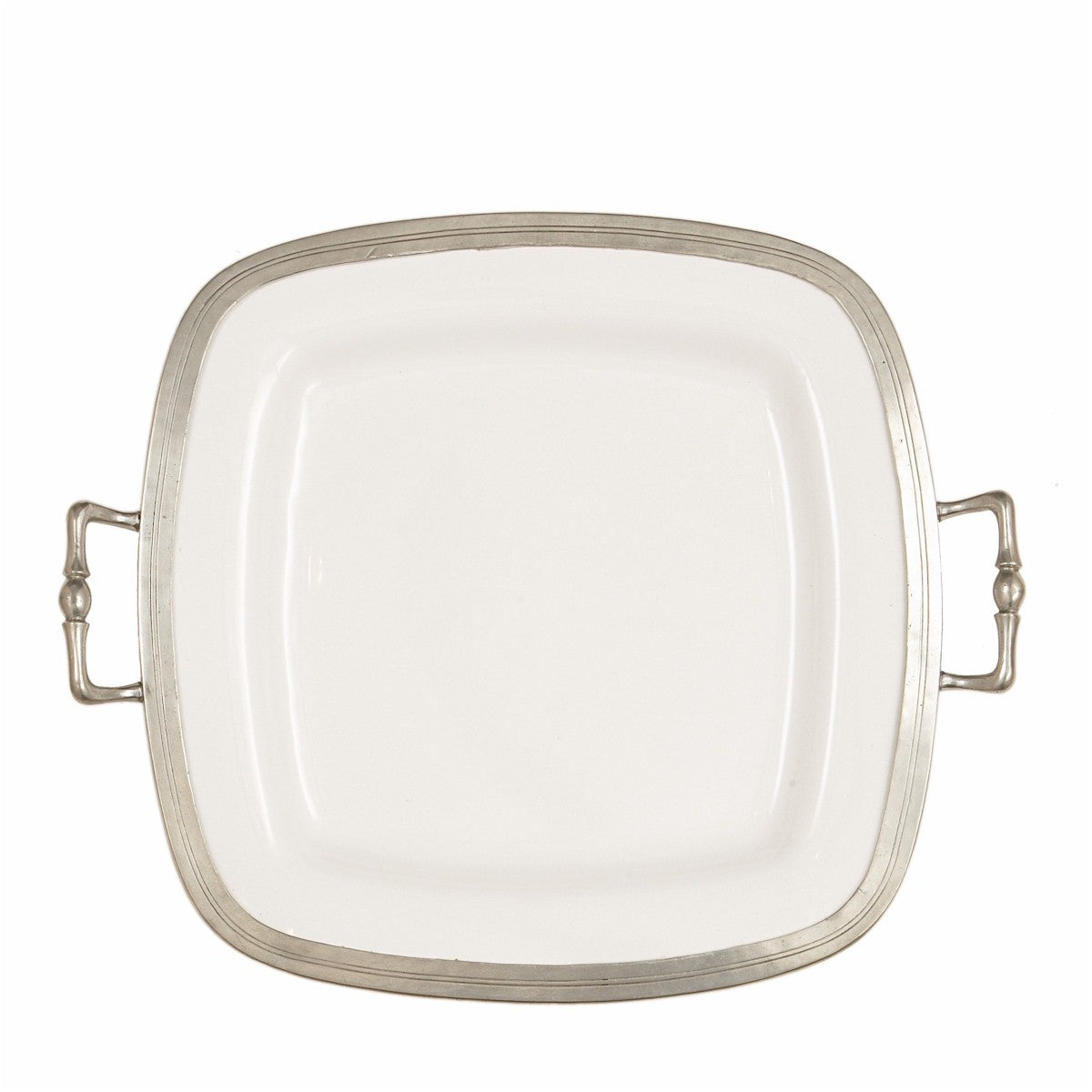 ARTE ITALICA: Tuscan Square Tray with Handles - artisticaitalian.com