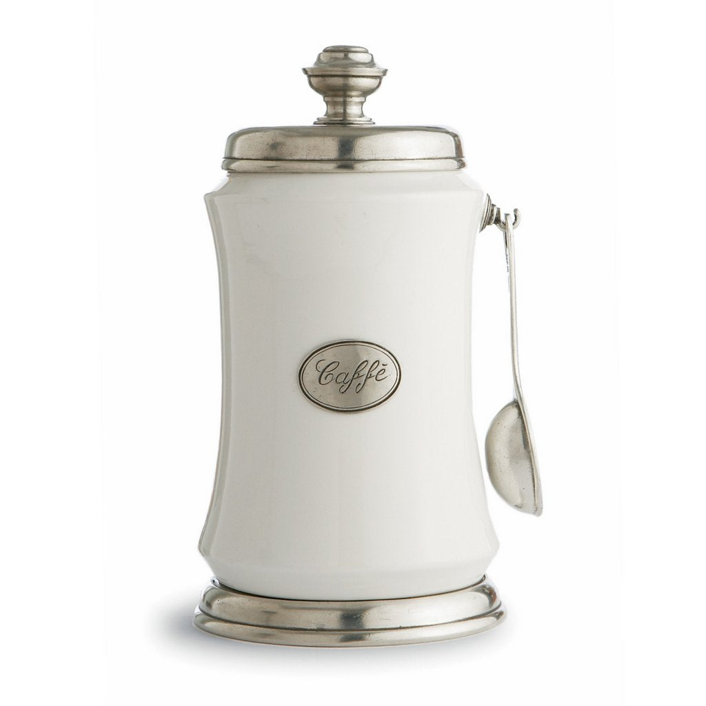 ARTE ITALICA: Tuscan Coffee Canister with Spoon - artisticaitalian.com