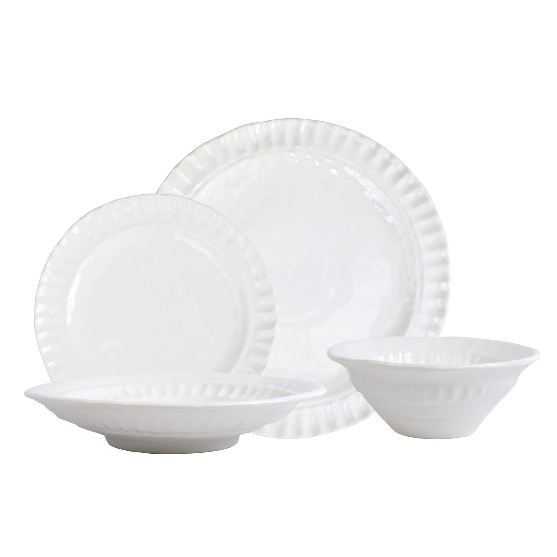 VIETRI: Pietra Serena Sixteen-Piece Place Setting - artisticaitalian.com