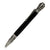 ART-PEN: Handcrafted Luxury Twist Pen - Deruta Perugino - Ant. Pewter with Marble Galaxy Black body. - artisticaitalian.com