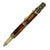 ART-PEN: Handcrafted Luxury Twist Pen - Ricco Deruta Design - Antique Brass with Marble Antique Amber Acrylic body - artisticaitalian.com