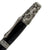 ART-PEN: Handcrafted Luxury Twist Pen - Ricco Deruta Design - Antique Pewter with Marble Acrylic Midnight body - artisticaitalian.com