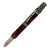 ART-PEN: Handcrafted Luxury Twist Pen - Ricco Deruta Design - Antique Pewter with Synthetic Burl Bright Red Acrylic body - artisticaitalian.com