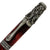 ART-PEN: Handcrafted Luxury Twist Pen - Ricco Deruta Design - Antique Pewter with Synthetic Burl Bright Red Acrylic body - artisticaitalian.com