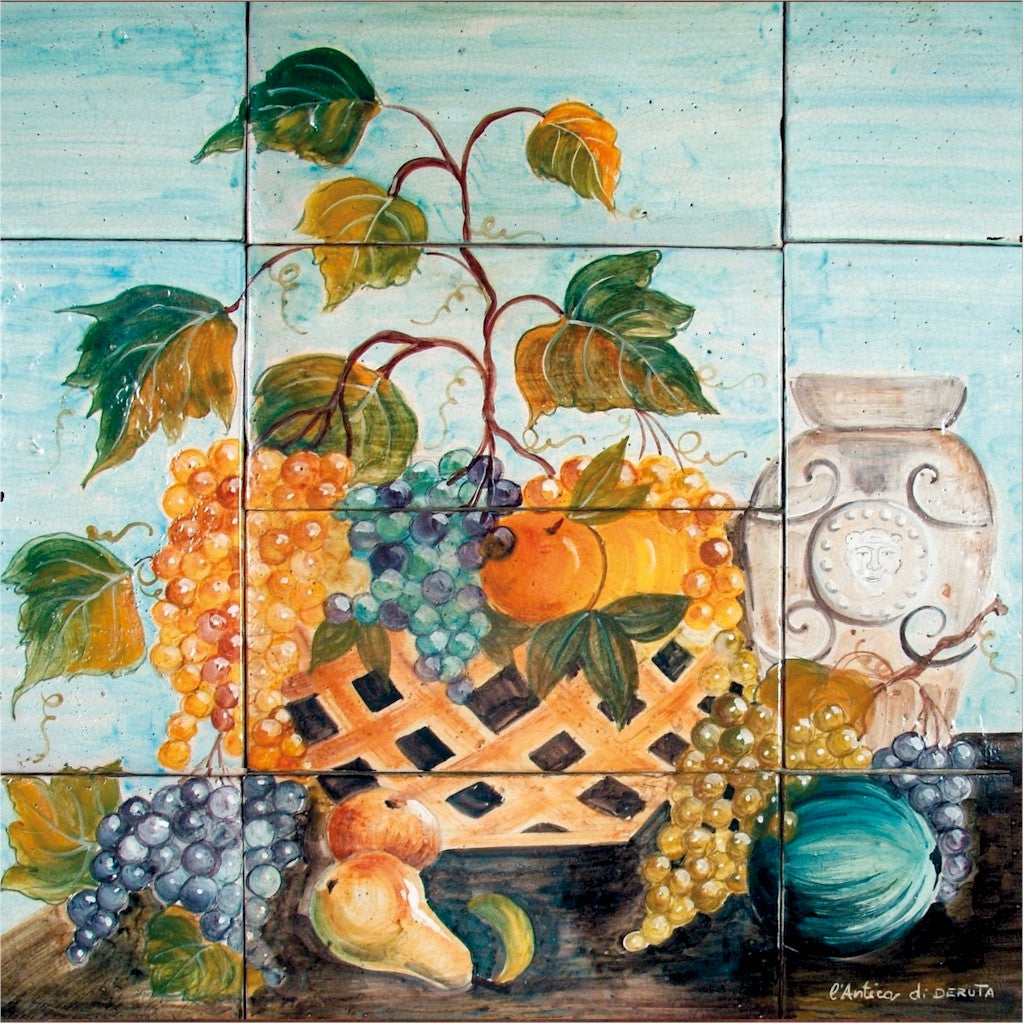 ANTICA DERUTA: WALL PANEL BACKSPLASH FRUIT - artisticaitalian.com