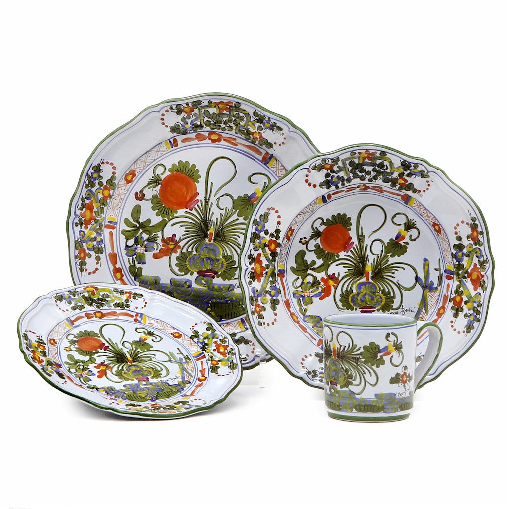 FAENZA GAROFANO: 4 Pieces Place Setting - artisticaitalian.com