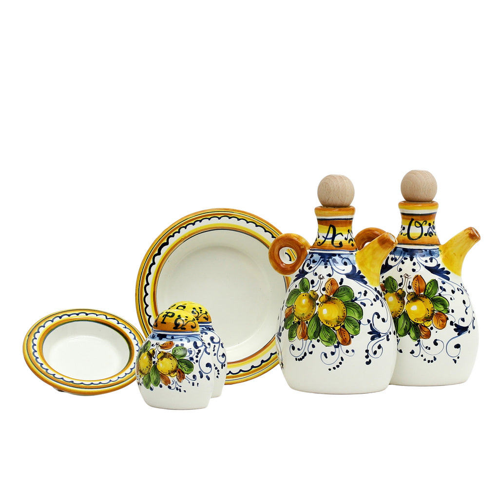 LIMONCINI: 'The Better Half' Oil+Vinegar and Salt+Pepper Sets - artisticaitalian.com