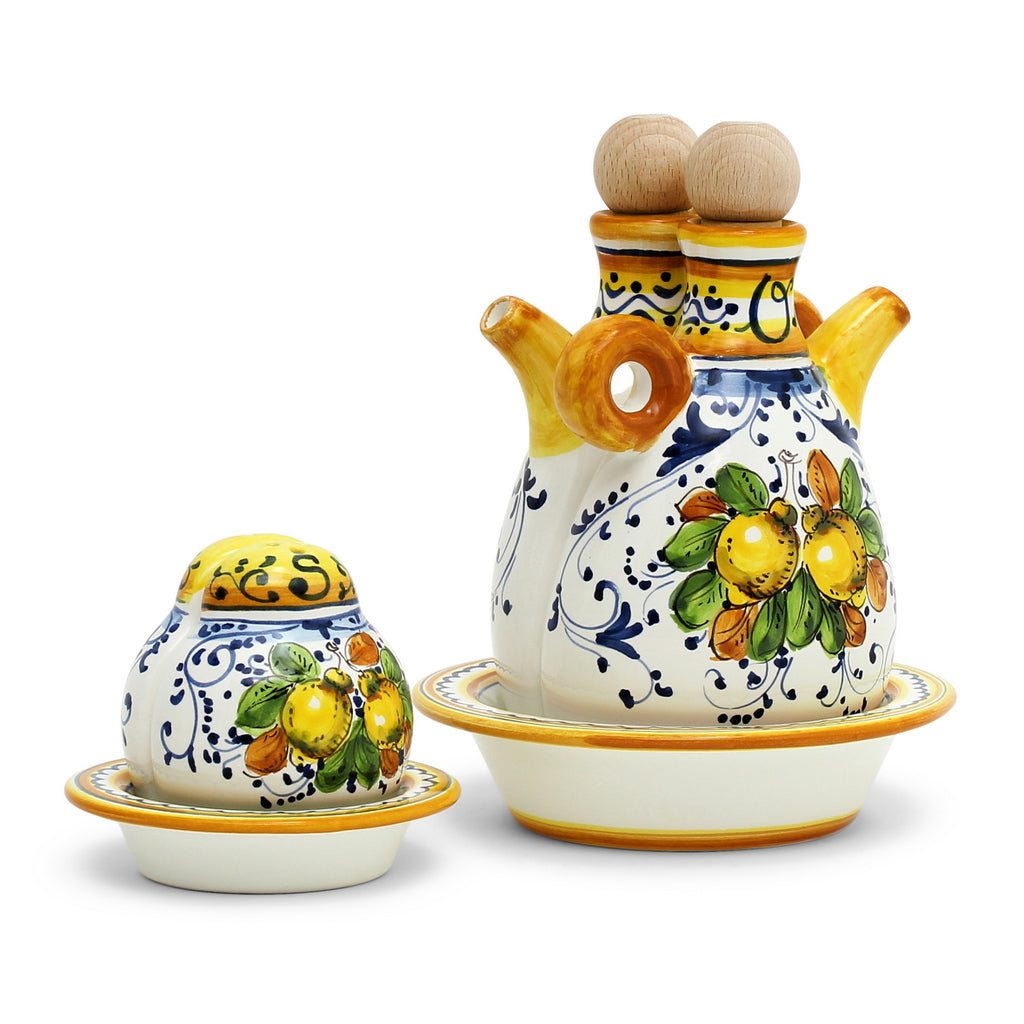 LIMONCINI: &#39;The Better Half&#39; Oil+Vinegar and Salt+Pepper Sets - artisticaitalian.com