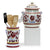 ORVIETO RED ROOSTER: Bundle with Utensil Holder + Biscotti Jar - artisticaitalian.com