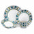 ORVIETO GREEN ROOSTER: 4 Pieces Place Setting - White center - artisticaitalian.com