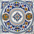 ANTICA DERUTA: Large Hand Painted Ceramic Authentic Deruta Tile - artisticaitalian.com