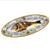 PAVOVE DELUXE: Fish/Hors d'Oeuvres Oval Narrow Platter - artisticaitalian.com