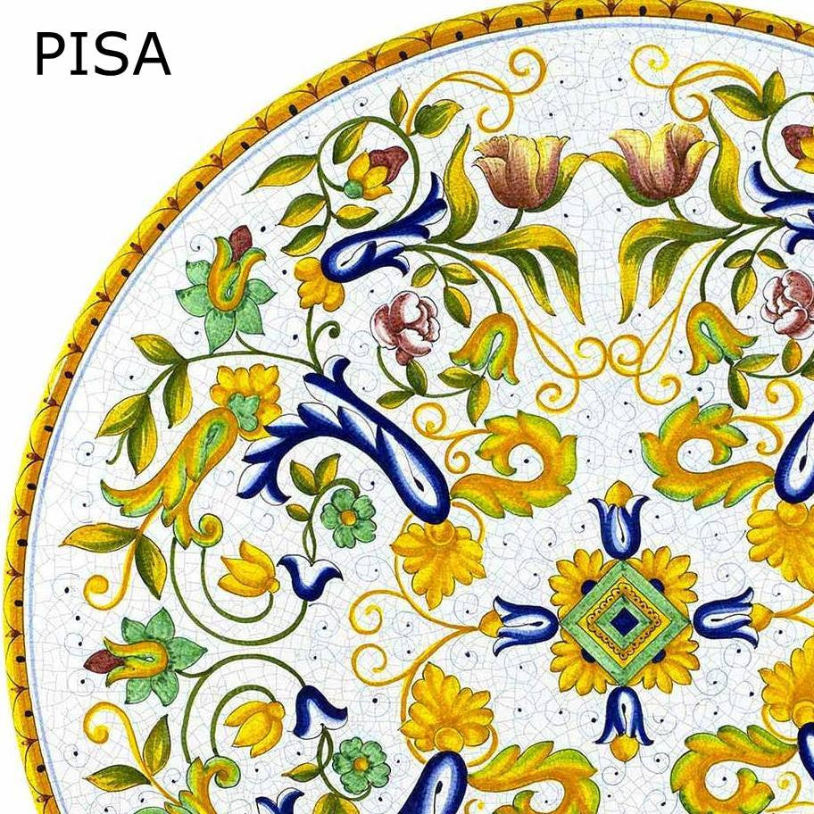 LAZY SUSAN: Ceramic-Stone Rotating Lazy Susan 30" Diam. - artisticaitalian.com