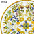 LAZY SUSAN: Ceramic-Stone Rotating Lazy Susan 46" Diam. in Deruta, Italy. - artisticaitalian.com