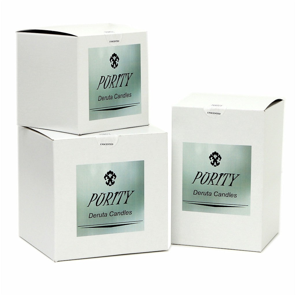 PURITY SPA CANDLE: Sphera Candle fluted rim pure White (Small) - artisticaitalian.com