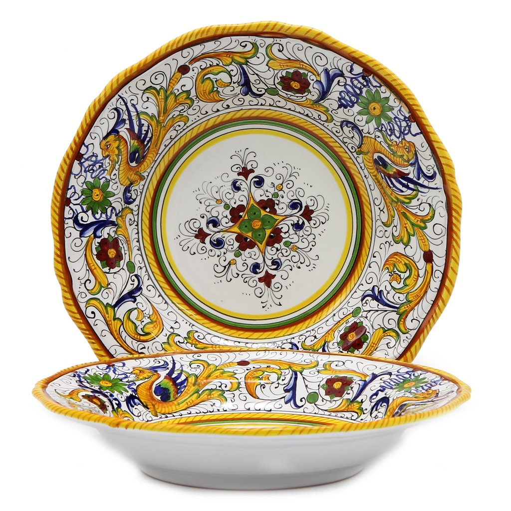 RAFFAELLESCO DELUXE: Rim Pasta Soup Bowl - artisticaitalian.com