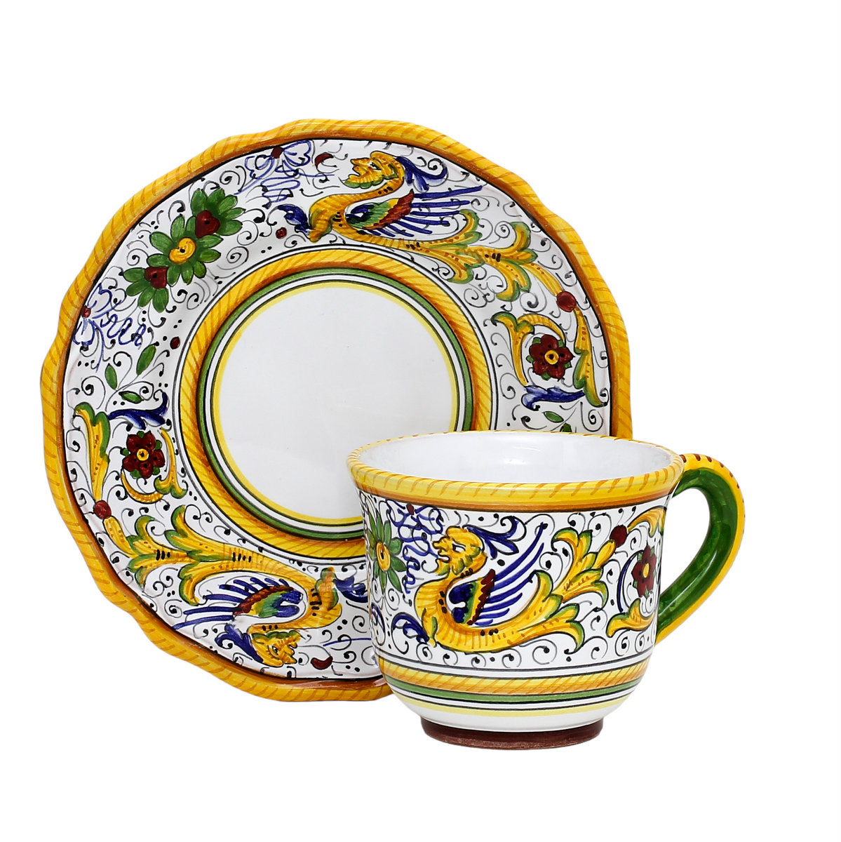 RAFFAELLESCO DELUXE: Cup and Saucer - artisticaitalian.com