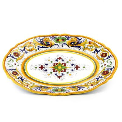 RAFFAELLESCO DELUXE: Large Oval Platter - artisticaitalian.com